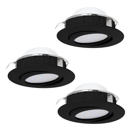 Eglo - Set 3x LED Prigušivo ugradbeno svetlo PINEDA LED/5,5W/230V