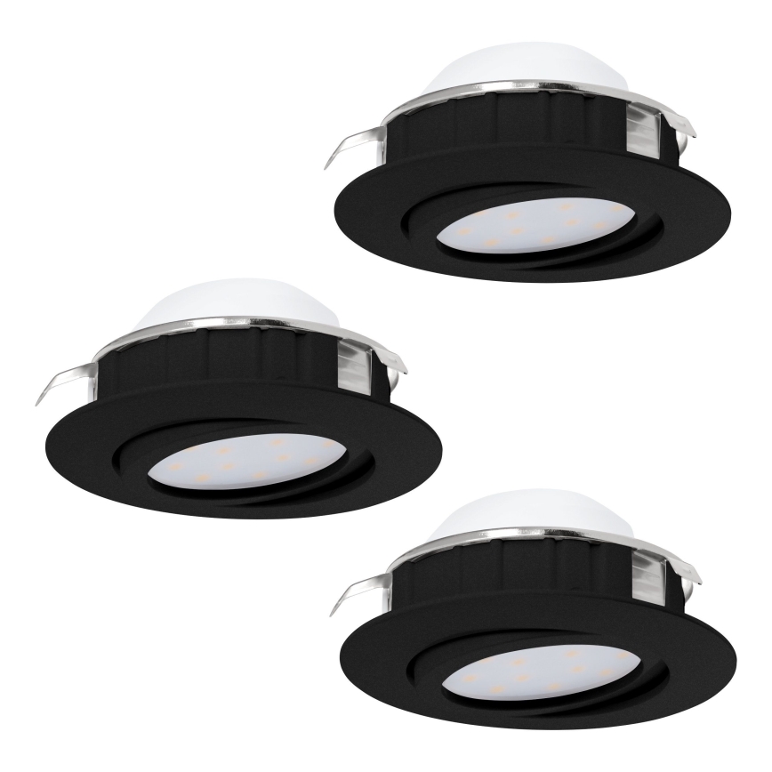 Eglo - Set 3x LED Prigušivo ugradbeno svetlo PINEDA LED/5,5W/230V