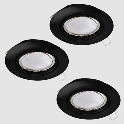 Eglo - Set 3x LED Ugradbena lampa PENETO 1xGU10/4,6W/230V