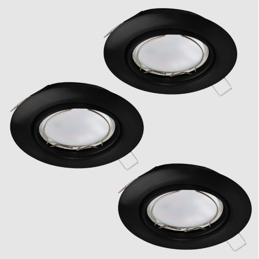 Eglo - Set 3x LED Ugradbena lampa PENETO 1xGU10/4,6W/230V
