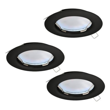 Eglo - Set 3x LED Ugradbena lampa PENETO 1xGU10/2,8W/230V