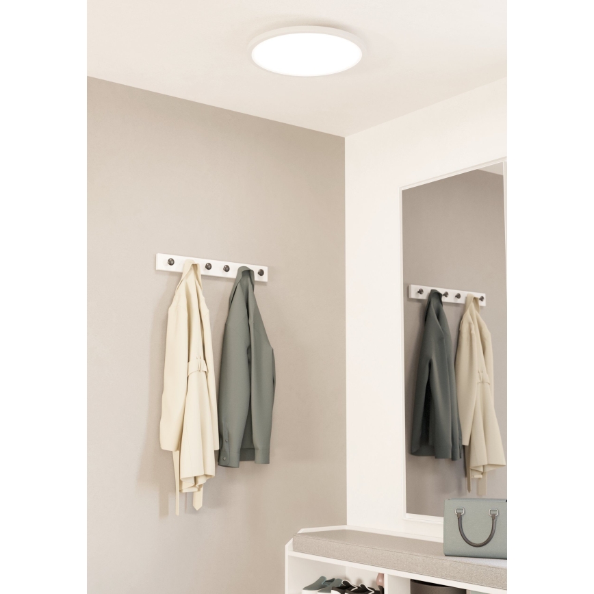 Eglo - LED Prigušiva plafonjera LED/33,5W/230V pr. 45 cm bela