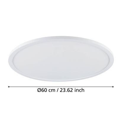 Eglo - LED Prigušiva plafonjera LED/41W/230V pr. 60 cm bela
