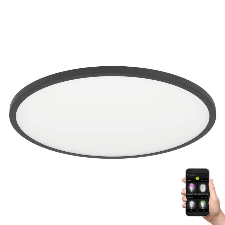 Eglo - LED Prigušiva plafonjera LED/33,5W/230V pr. 45 cm crno