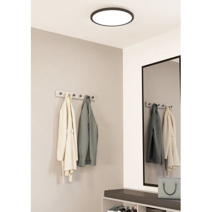 Eglo - LED Prigušiva plafonjera LED/33,5W/230V pr. 45 cm crno