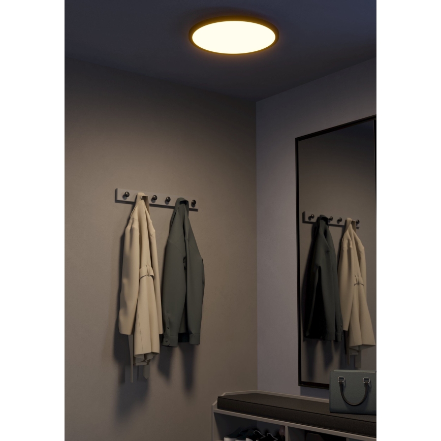 Eglo - LED Prigušiva plafonjera LED/33,5W/230V pr. 45 cm crno
