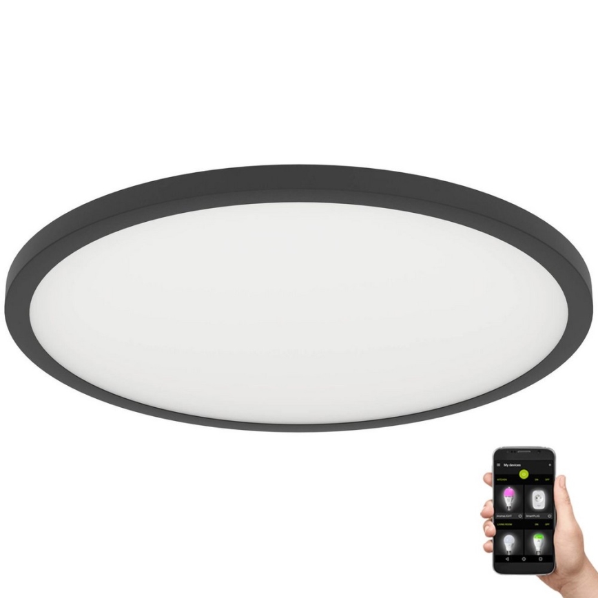 Eglo - LED Prigušiva plafonjera LED/41W/230V pr. 60 cm crno