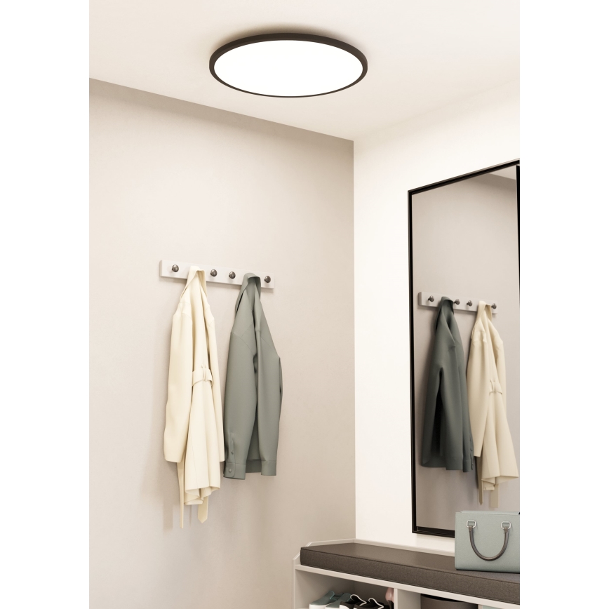 Eglo - LED Prigušiva plafonjera LED/41W/230V pr. 60 cm crno