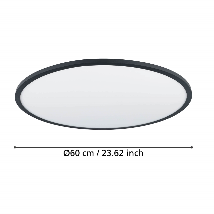 Eglo - LED Prigušiva plafonjera LED/41W/230V pr. 60 cm crno