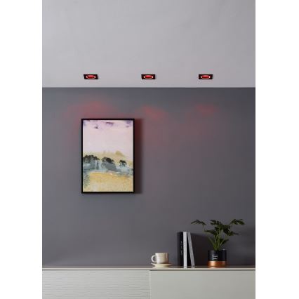 Eglo - LED RGBW Prigušiva ugradbena lampa LED/4,7W/230V crno