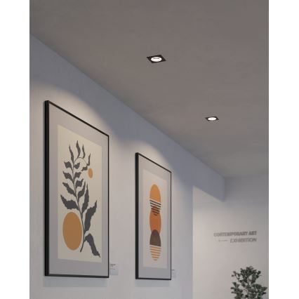 Eglo - LED RGBW Prigušiva ugradbena lampa LED/4,7W/230V crno