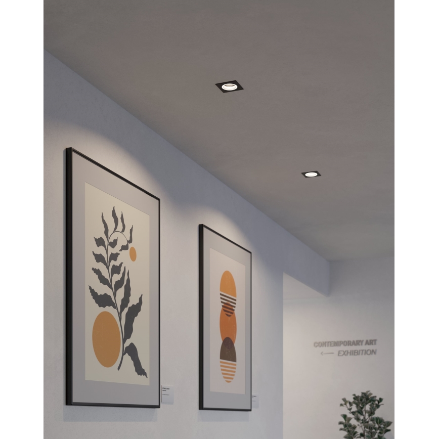 Eglo - LED RGBW Prigušiva ugradbena lampa LED/4,7W/230V crno