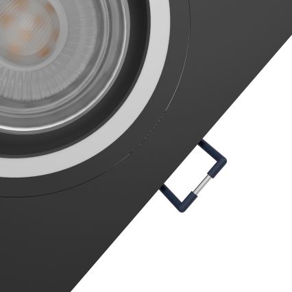 Eglo - LED RGBW Prigušiva ugradbena lampa LED/4,7W/230V crno