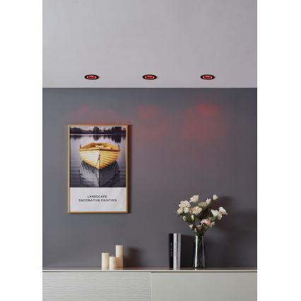 Eglo - LED RGBW Prigušiva ugradbena lampa LED/4,7W/230V crno