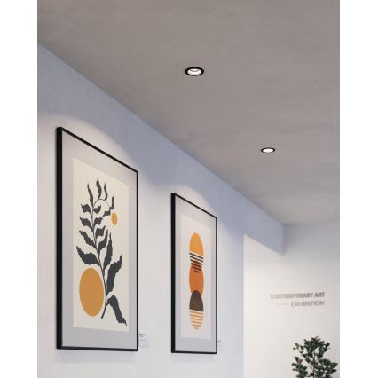 Eglo - LED RGBW Prigušiva ugradbena lampa LED/4,7W/230V crno