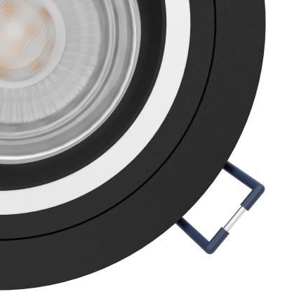 Eglo - LED RGBW Prigušiva ugradbena lampa LED/4,7W/230V crno