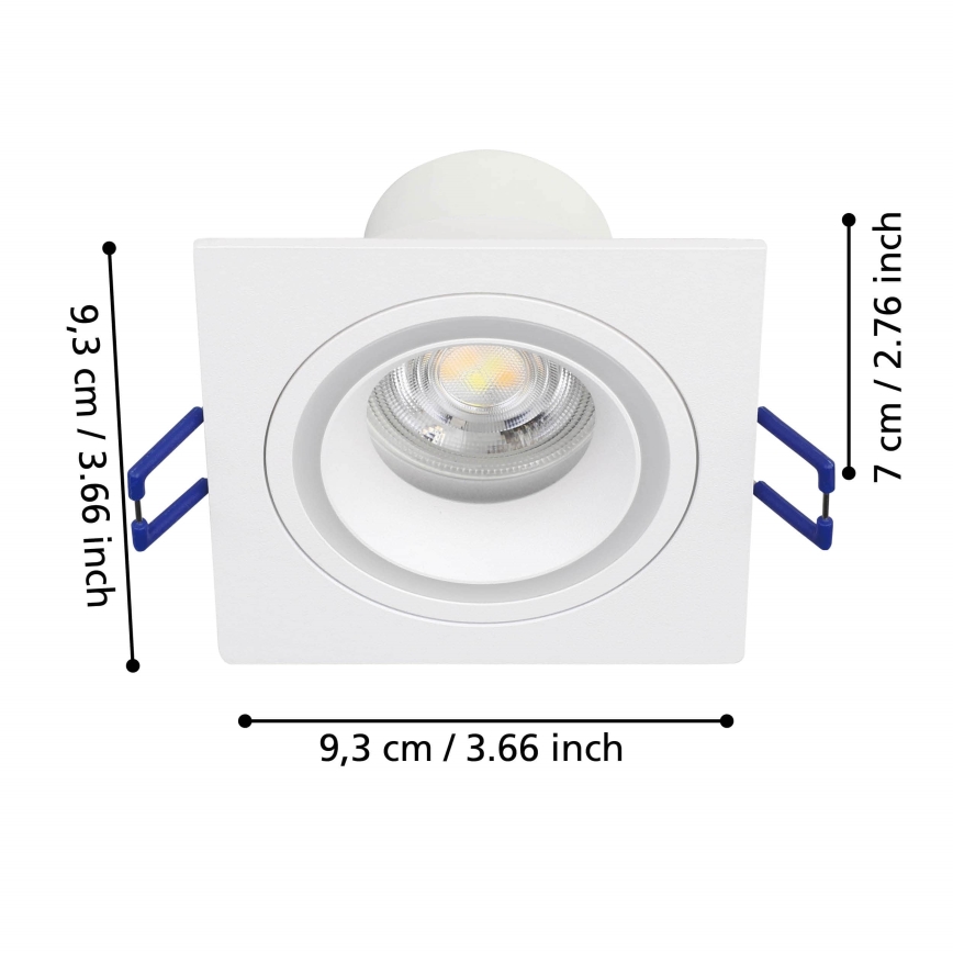 Eglo - LED RGBW Prigušiva ugradbena lampa LED/4,7W/230V bela