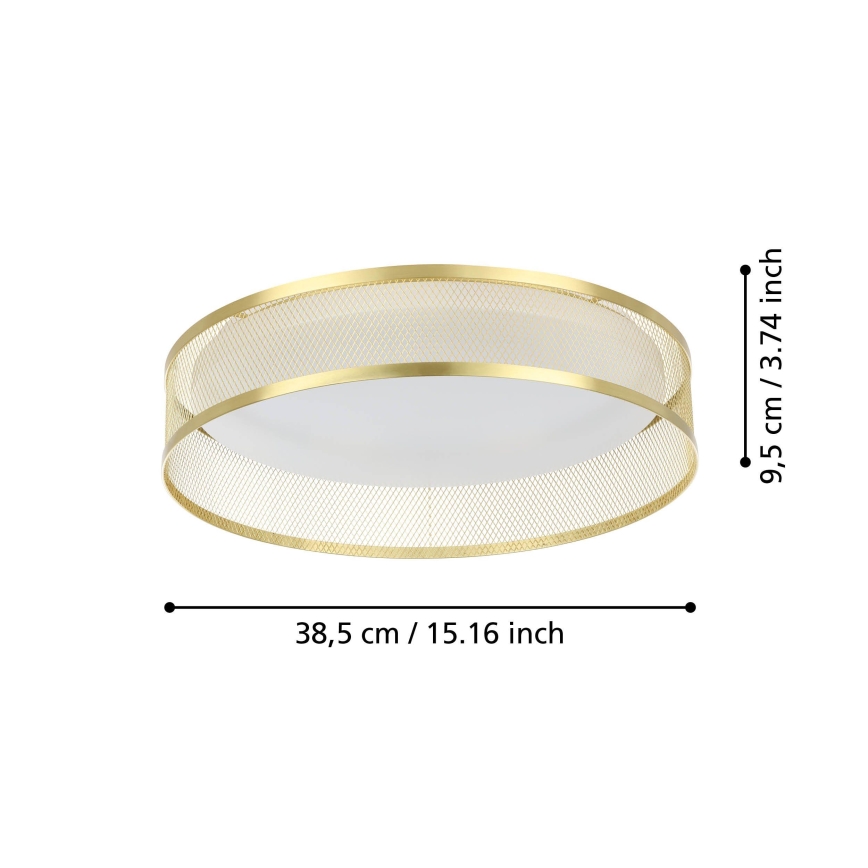 Eglo - LED Plafonjera LED/20W/230V zlatna