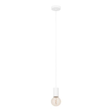 Eglo - Luster na sajli 1xE27/40W/230V bela