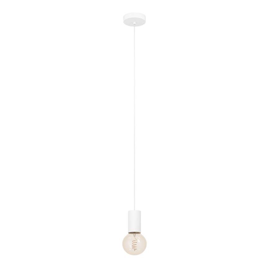 Eglo - Luster na sajli 1xE27/40W/230V bela