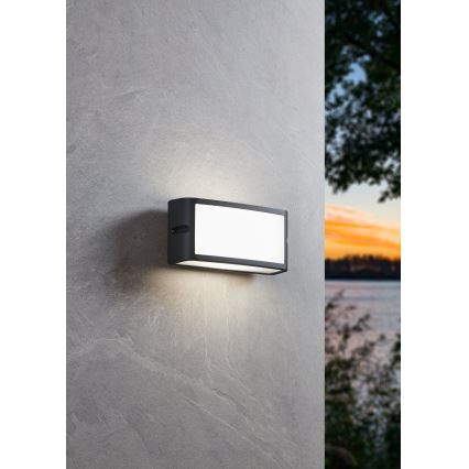 Eglo - LED Spoljna zidna lampa LED/10,5W/230V antracit IP54