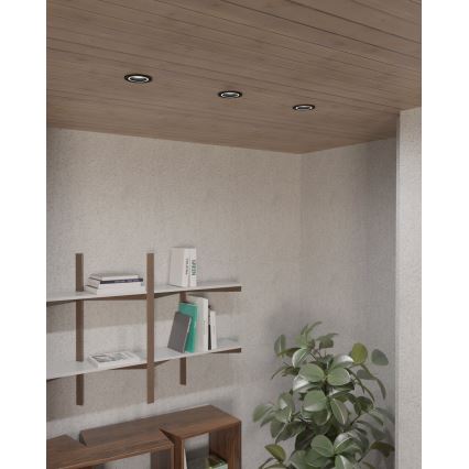 Eglo - Ugradbena lampa 1xGU10/35W/230V antracit