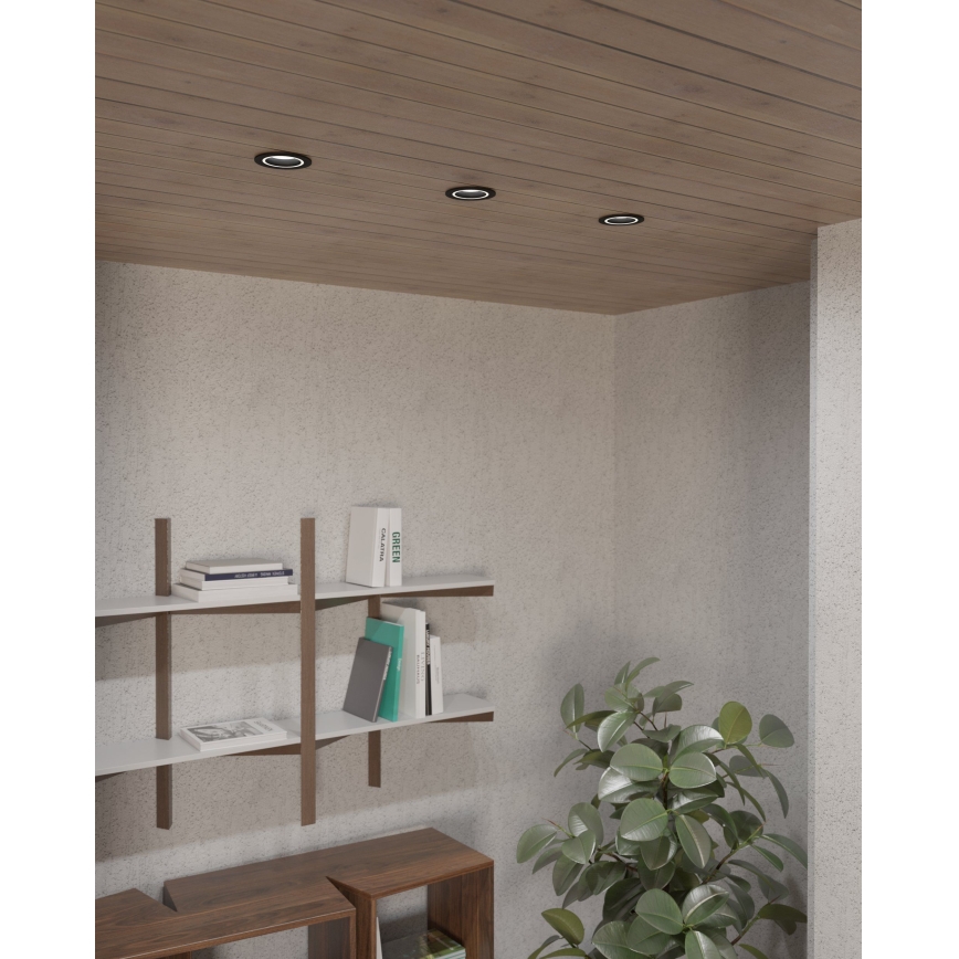 Eglo - Ugradbena lampa 1xGU10/35W/230V antracit