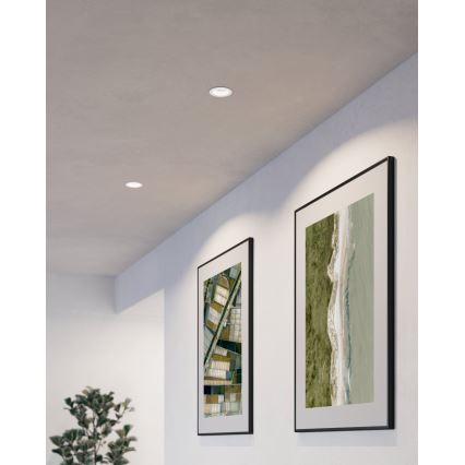 Eglo - Ugradbena lampa 1xGU10/35W/230V bela