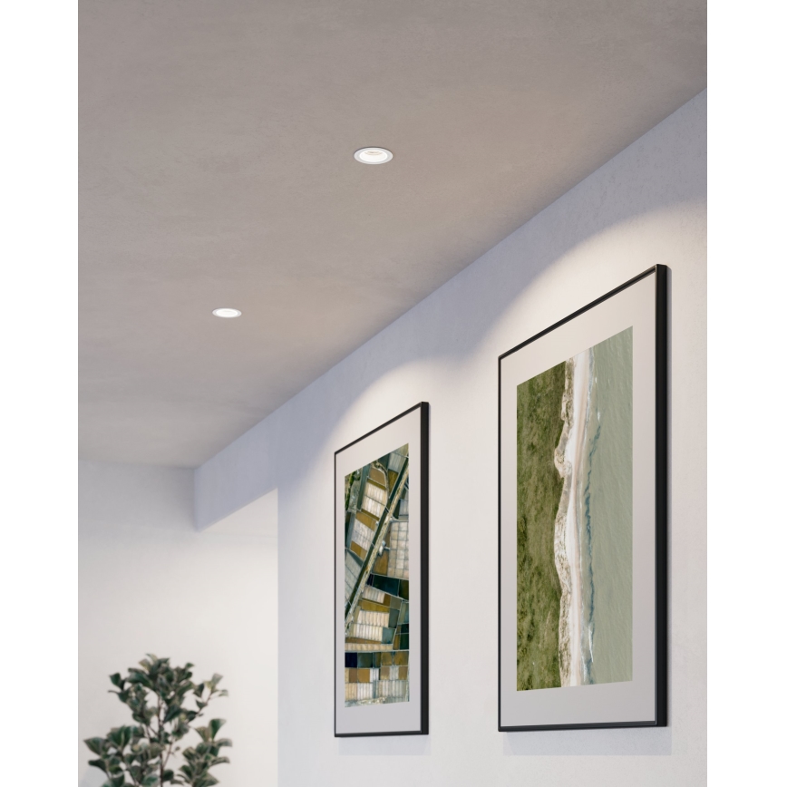 Eglo - Ugradbena lampa 1xGU10/35W/230V bela