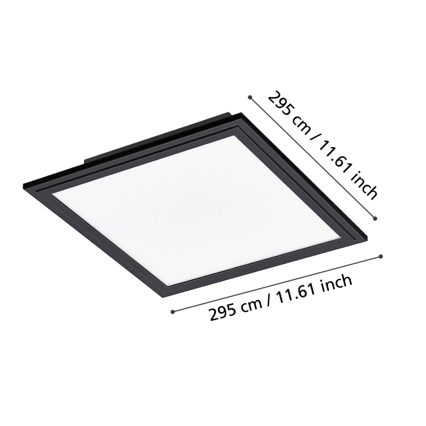 Eglo - LED Plafonjera LED/14W/230V 30x30 cm crno