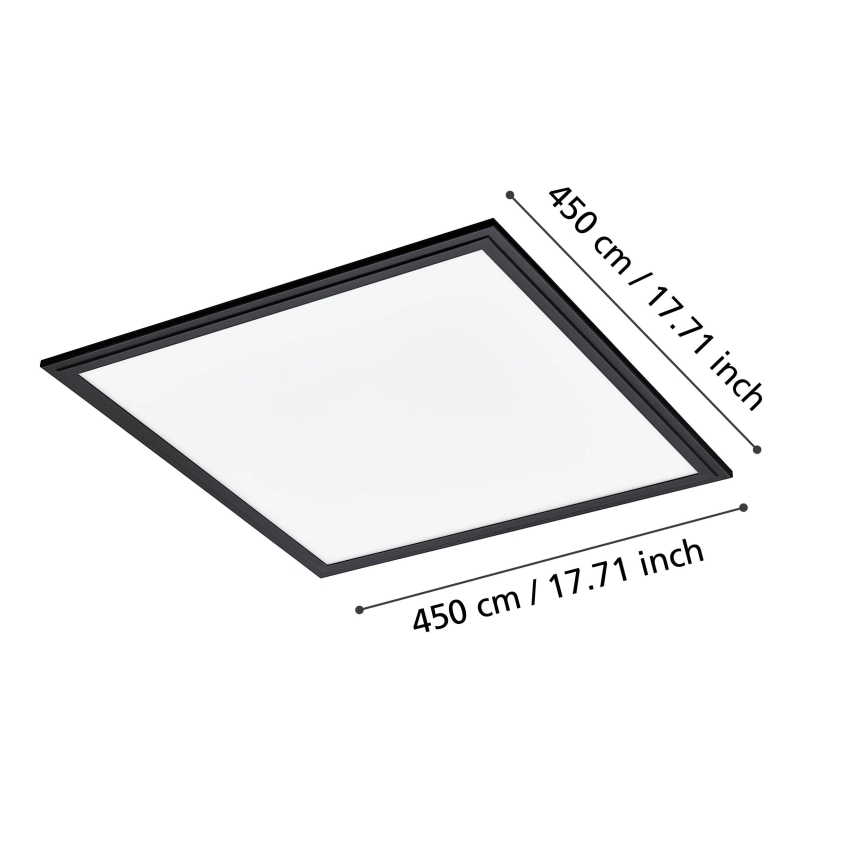 Eglo - LED Plafonjera LED/21,5W/230V 45x45 cm crno