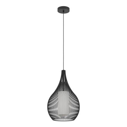 Eglo - Luster na sajli 1xE27/40W/230V crno