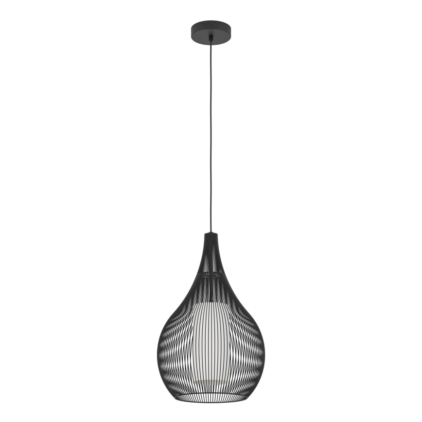Eglo - Luster na sajli 1xE27/40W/230V crno