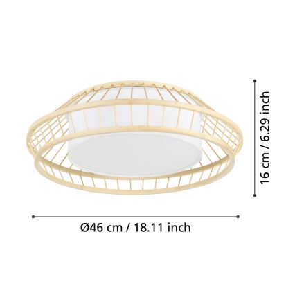 Eglo - LED RGBW Prigušiva plafonjera LED/22W/230V 2700-6500K