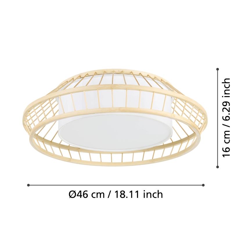 Eglo - LED RGBW Prigušiva plafonjera LED/22W/230V 2700-6500K