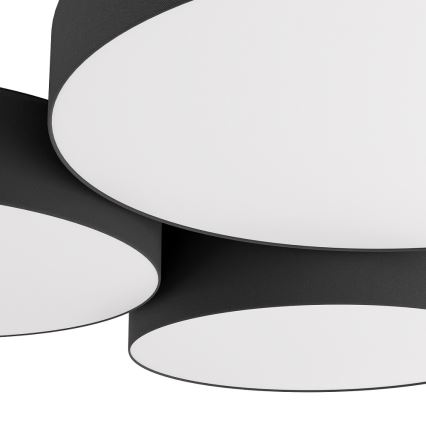 Eglo - LED RGBW Prigušiva plafonjera 3xLED/7,5W/230V 2700-6500K crno