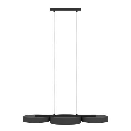 Eglo - LED RGBW Prigušivi luster na sajli 3xLED/7,5W/230V 2700-6500K crno