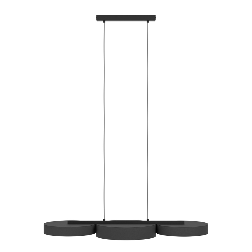 Eglo - LED RGBW Prigušivi luster na sajli 3xLED/7,5W/230V 2700-6500K crno