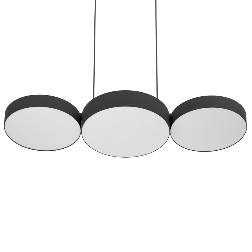Eglo - LED RGBW Prigušivi luster na sajli 3xLED/7,5W/230V 2700-6500K crno