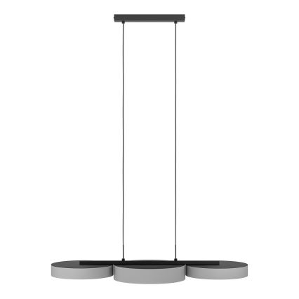 Eglo - LED RGBW Prigušivi luster na sajli 3xLED/7,5W/230V 2700-6500K sivo