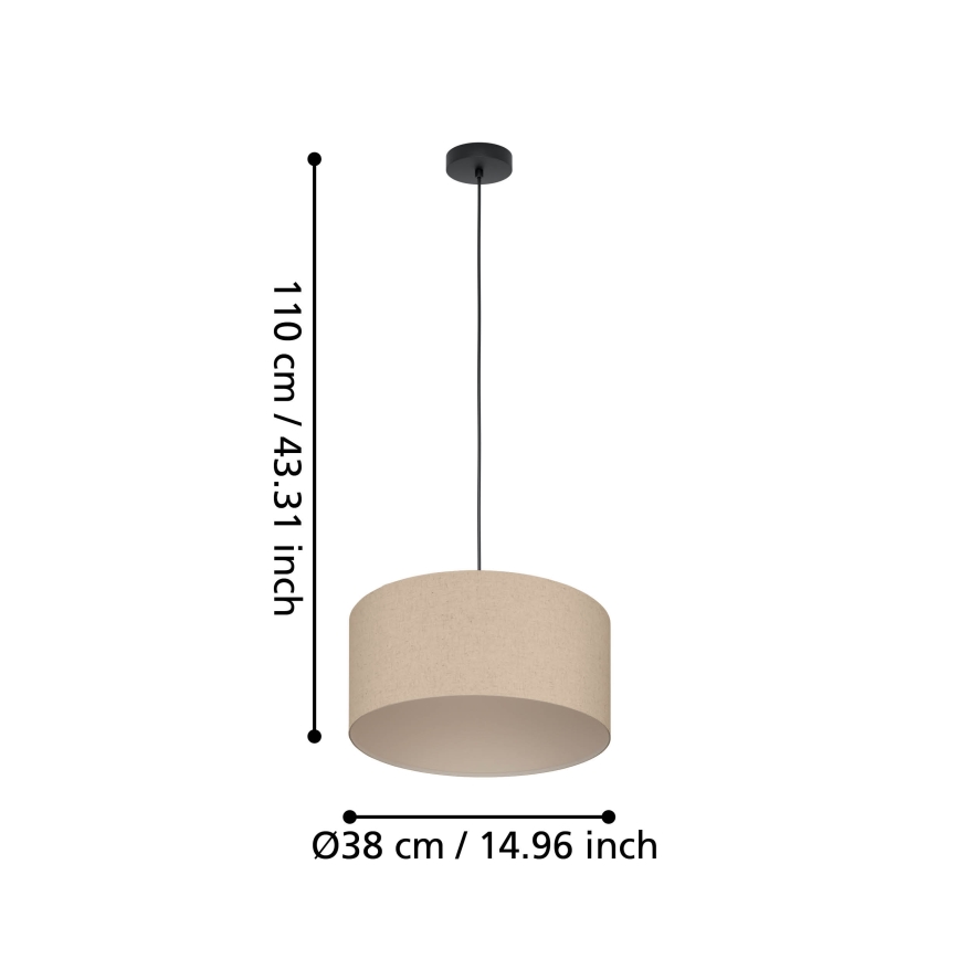 Eglo - Luster na sajli 1xE27/40W/230V