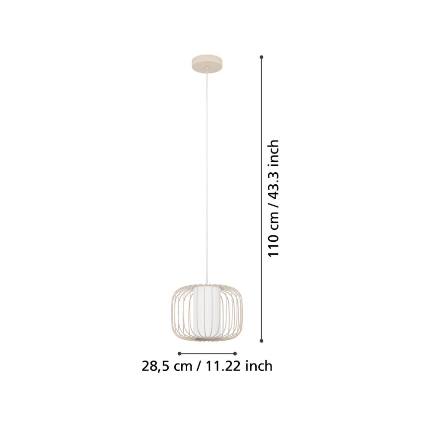 Eglo - Luster na sajli 1xE27/40W/230V pr. 28,5 cm
