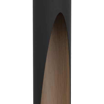 Eglo - LED luster na sajli 1xGU10/4,5W/230V crno/braon