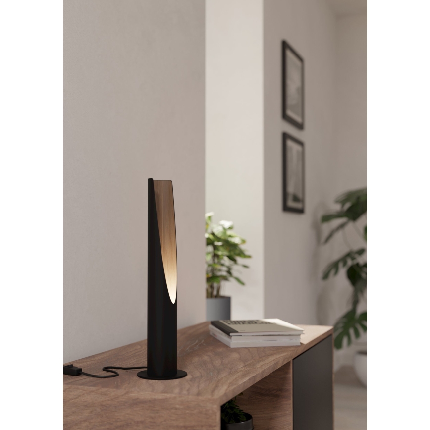 Eglo - LED Stona lampa 1xGU10/4,5W/230V crno/braon