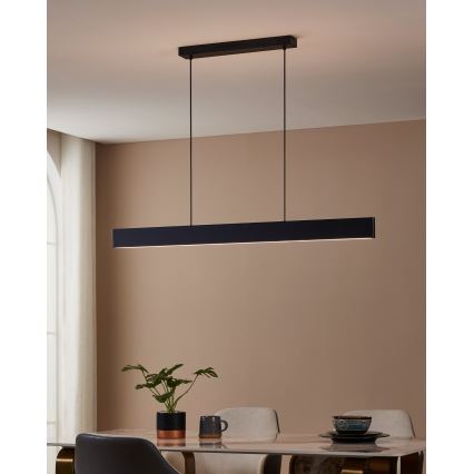 Eglo - LED RGBW Prigušivi luster na sajli LED/38W/230V 2700-6500K crno