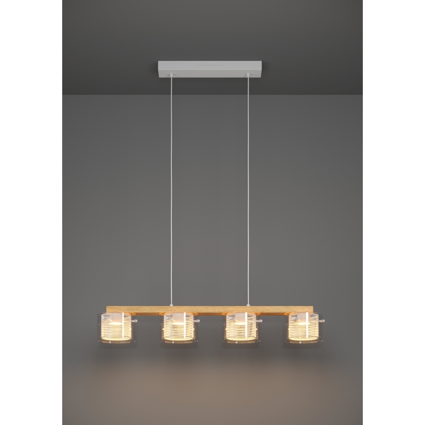 Eglo - LED RGBW Prigušivi luster na sajli 4xLED/3,7W/230V 2700-6500K
