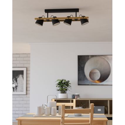 Eglo - LED RGBW Prigušivi nadgradni luster 4xLED/3,7W/230V 2700-6500K