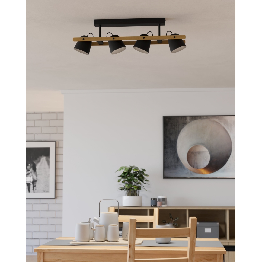 Eglo - LED RGBW Prigušivi nadgradni luster 4xLED/3,7W/230V 2700-6500K