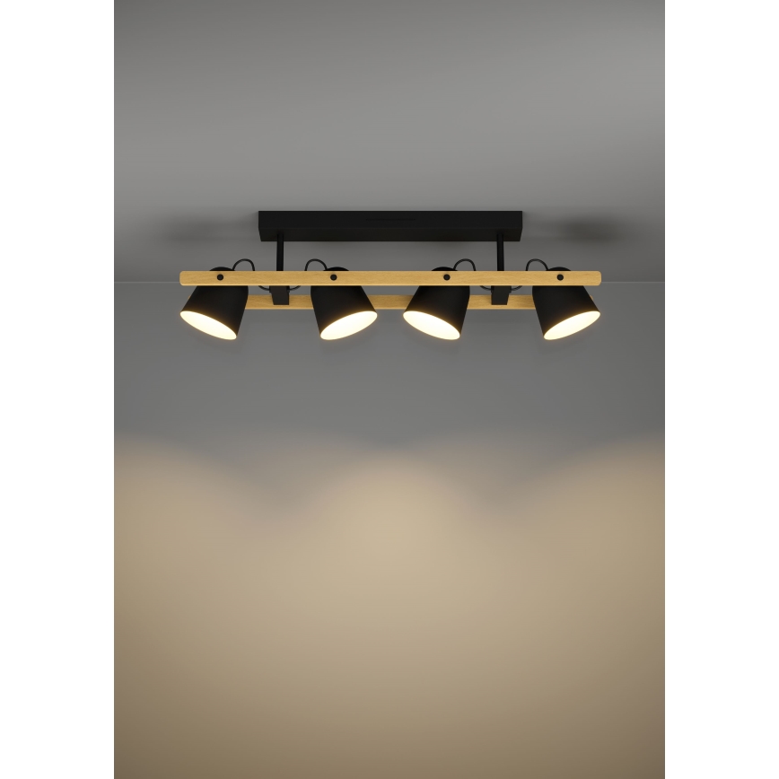 Eglo - LED RGBW Prigušivi nadgradni luster 4xLED/3,7W/230V 2700-6500K