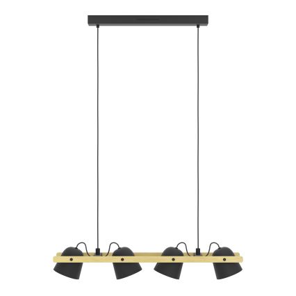Eglo - LED RGBW Prigušivi luster na sajli 4xLED/3,7W/230V 2700-6500K